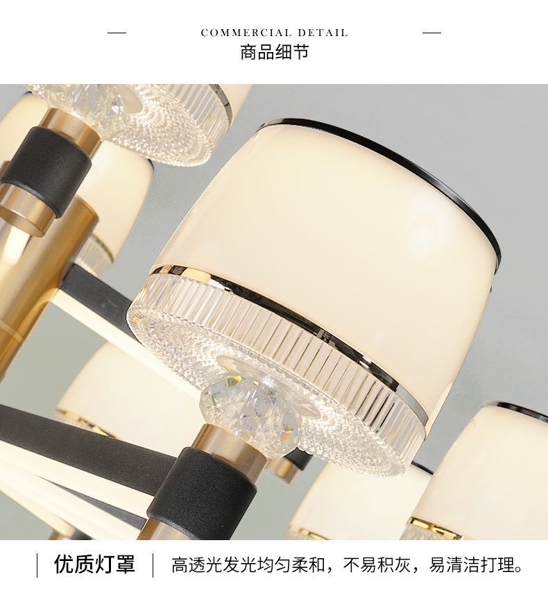 إضاءة منزلية لمصابيح ذات سوار ذات مجموعة من 6 لوحات ذات انطباع وهمي Specification image