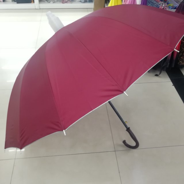 Adult long-handled umbrella with fluorescent tape waterproof case details Picture