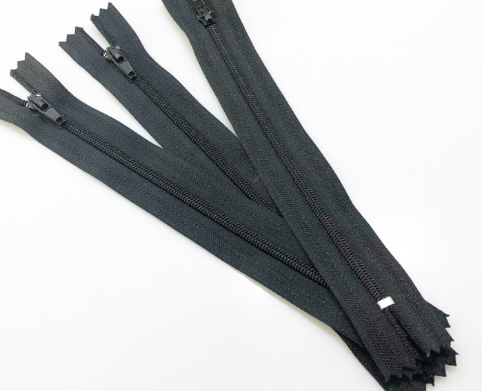 Zipper 3# black double pin nylon zipper color length customizable