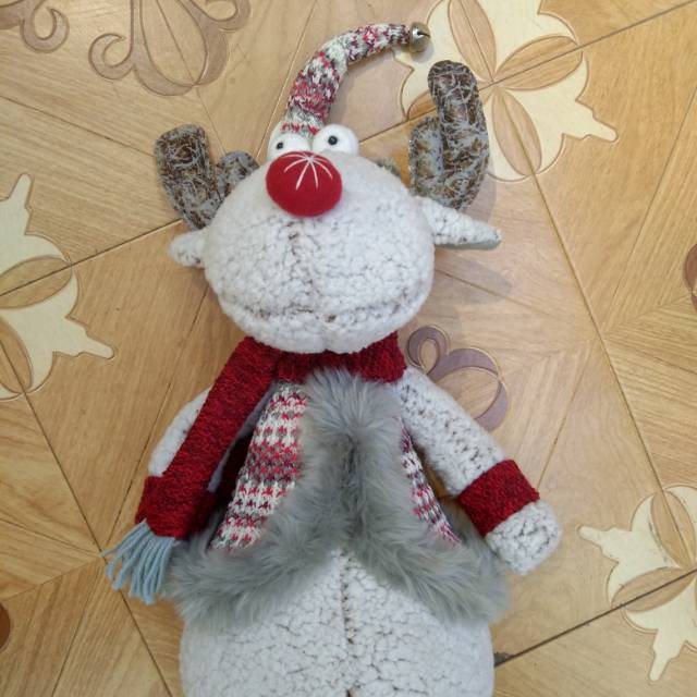 Christmas festive items cartoon sleigh deer decorative dolls details Picture