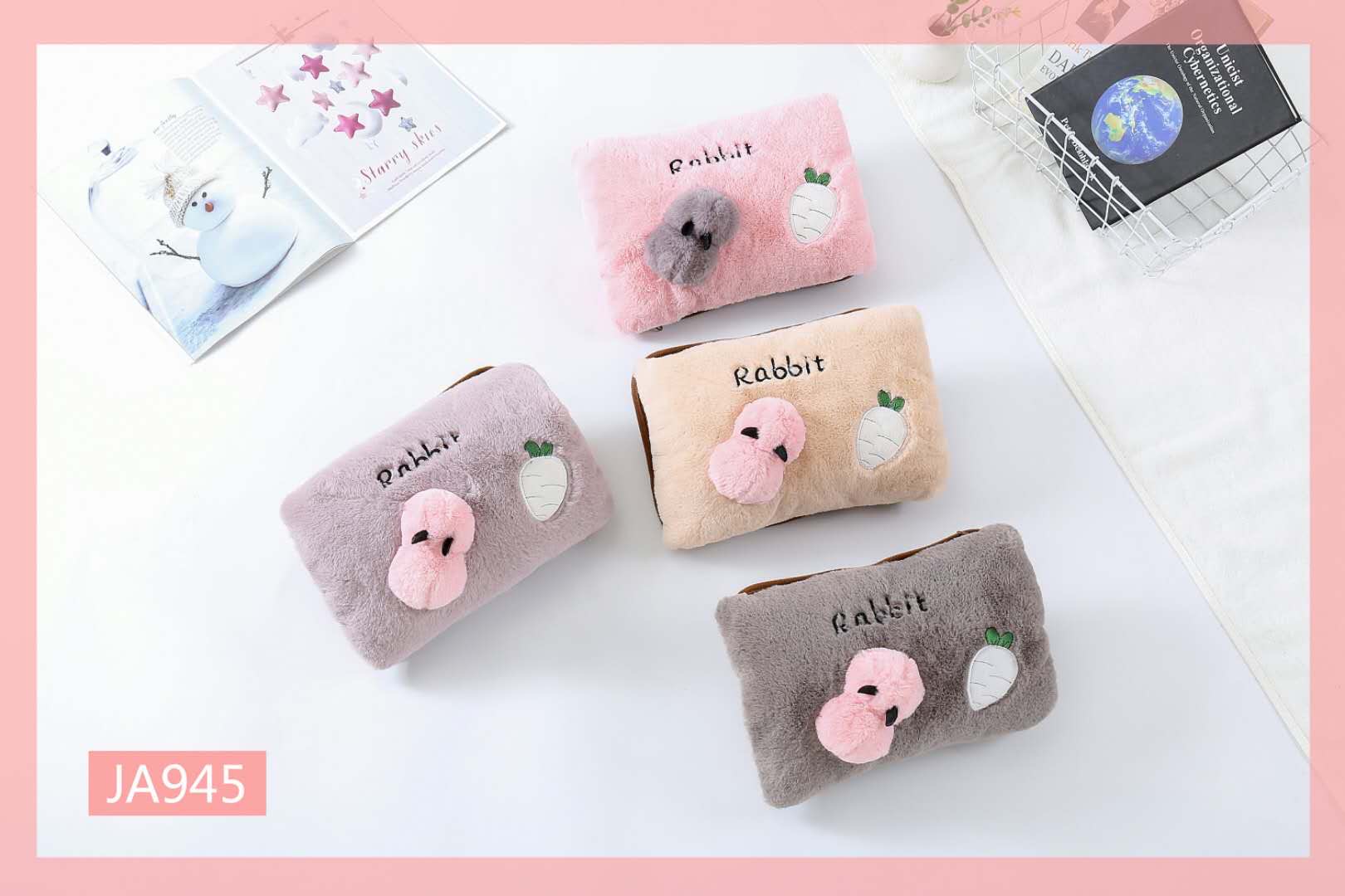 热水袋充电式防爆暖水袋煖宝宝卡通可爱毛绒电暖手宝产品图