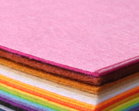 Handmade materials: colored non-woven fabric, non-woven fabric, 1mm to 2mm thick felt fabric details Picture