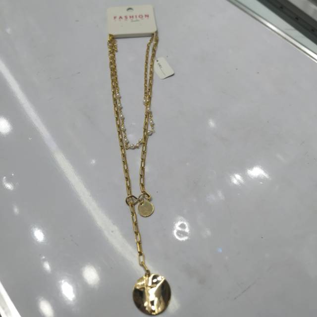 厂家直销铜质镀金色圆片十字架配饰小颗玻璃仿珍珠饰品