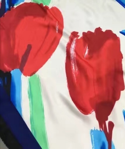 Thin Soft Georgette Solid Color Sky Scarf New Monochrome Ladies Everything Scarf Women Specification drawing