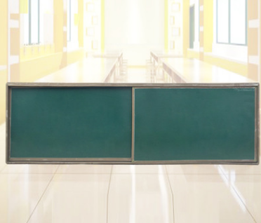 绿板米教室推拉移动黑板一体机组合推拉黑板