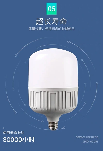 Led Bulb Household Energy-Saving Lamp Screw Super Bright Light