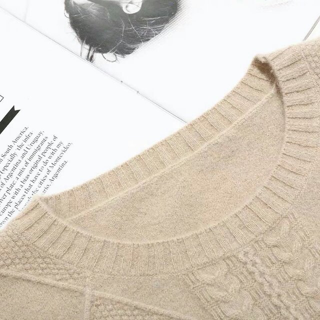 Pure cashmere women's mini coat details Picture
