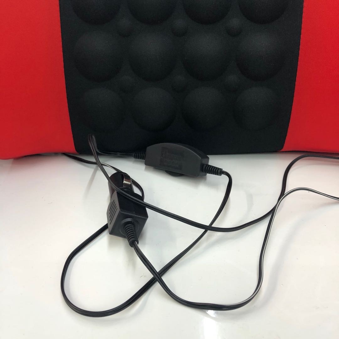 Large vehicle 24V red wine car cushion, car electric massage lumbar support seat backrest, car lumbar support pad Specification image