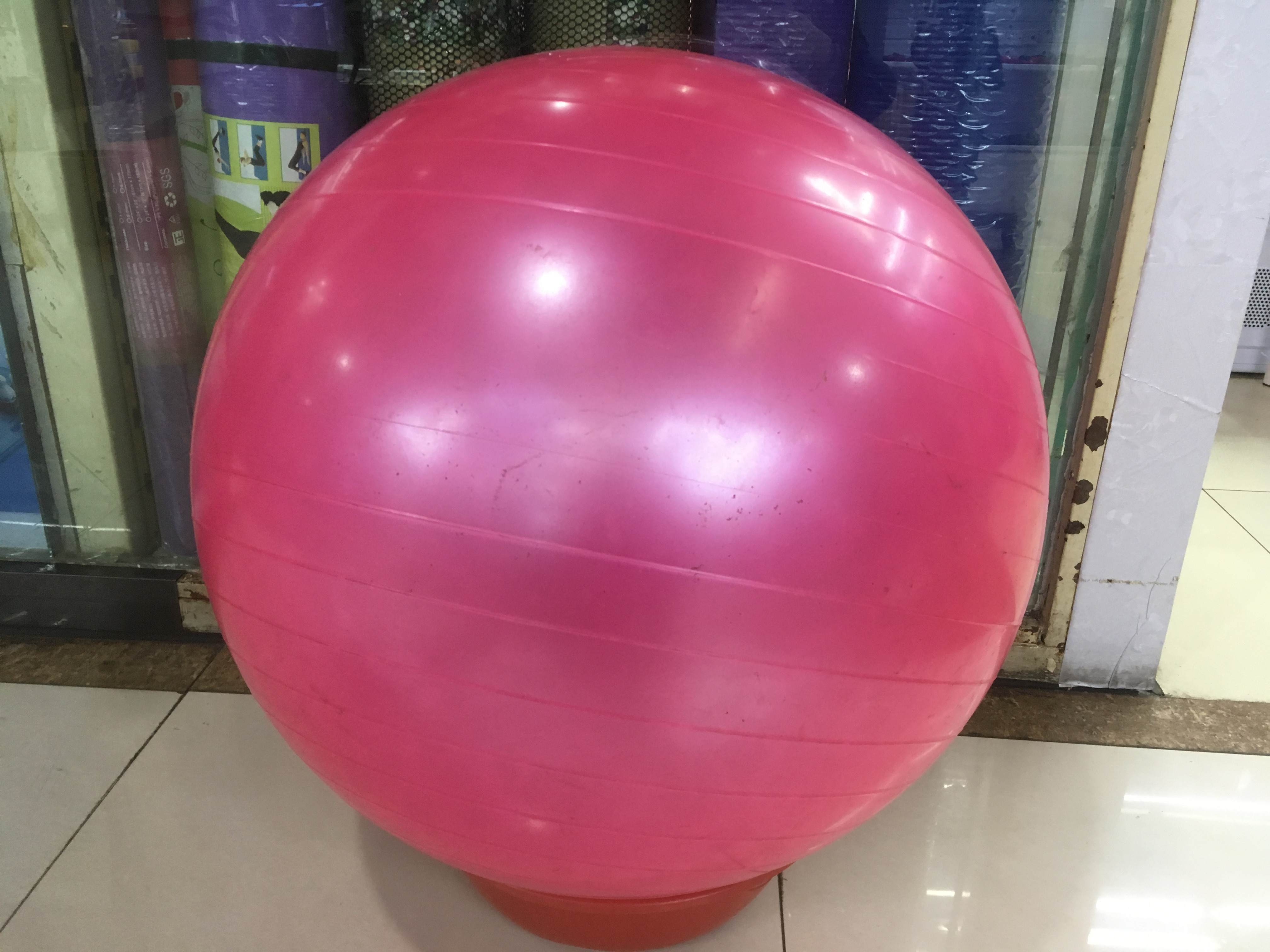 55cm瑜伽球按摩球瑜伽球加厚防爆成人健身瑜珈颗粒儿童触感球宝宝感统训练球
