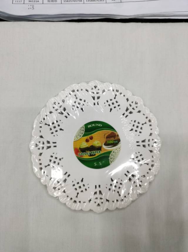 Kitchen Grease Absorbent Placemat Dessert Liner White Household Blue