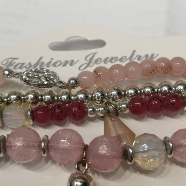 粉流苏吊坠款手串多层吊坠手环手饰手链外贸出口细节图