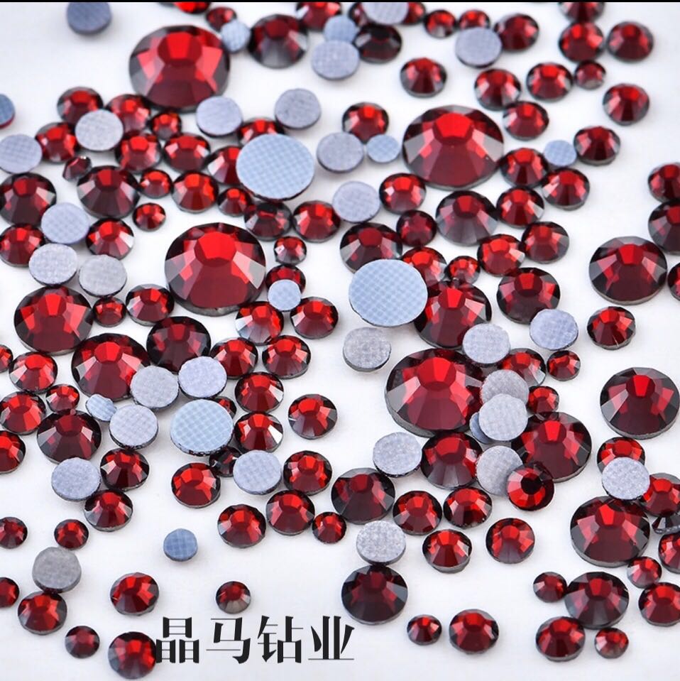 Bright red SS20 imitation Austrian diamond, fine nail polish diamond, DIY diamond Specification image