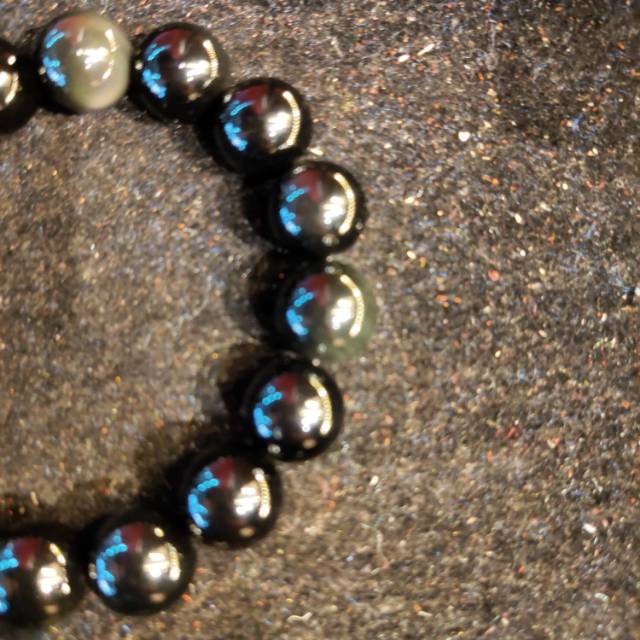 National Trend - Bright black sandalwood Buddhist prayer beads, cultural and artistic bracelets, handcrafted accessories details Picture