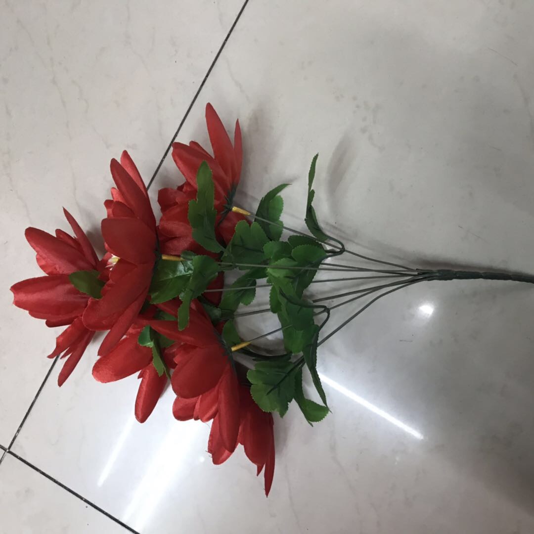 塑料花绢花塑料假花仿真花客厅装饰花栅栏花绣球花单束玫瑰花束