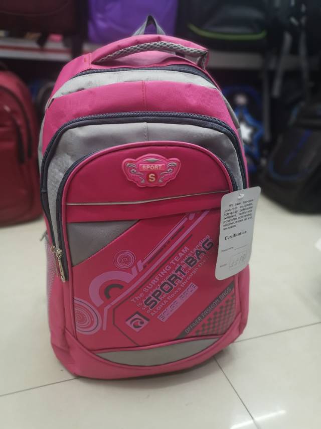 New Nylon Fabric Backpack Junior High School Backpack