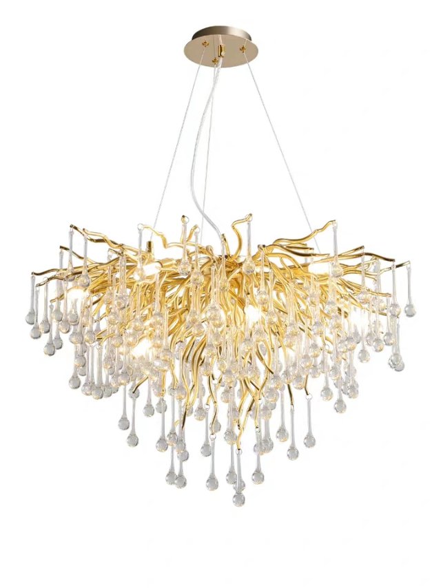 The water-drop-shaped pendant lamp is modern and simple Specification image