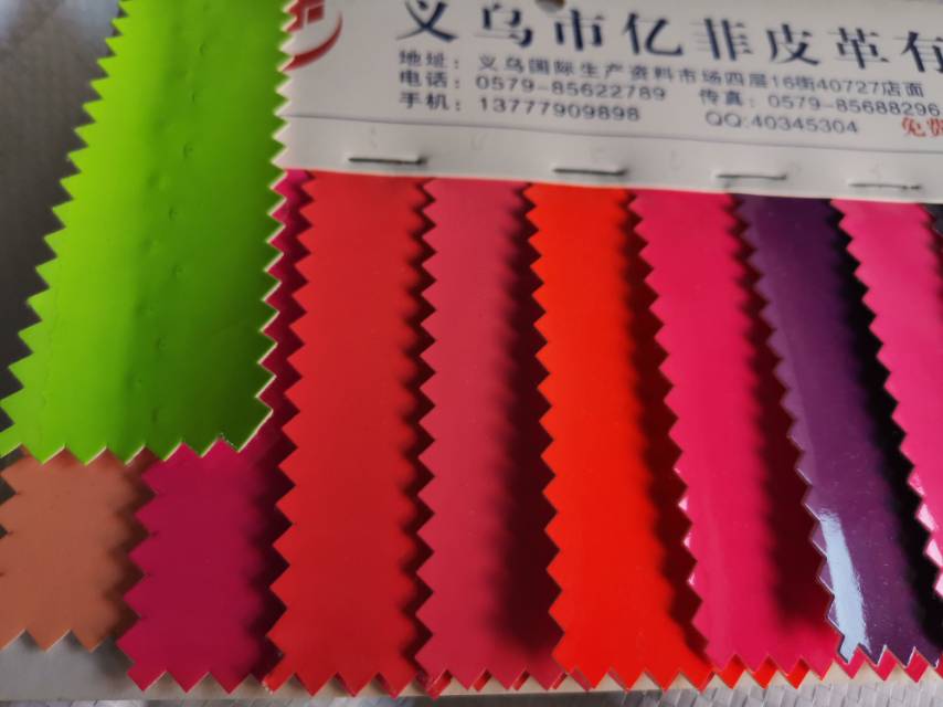 Factory direct sales of best-selling new PVC bright leather products in large stock, including bags, sofas, decorations, car seat covers and waterproof fabrics details Picture
