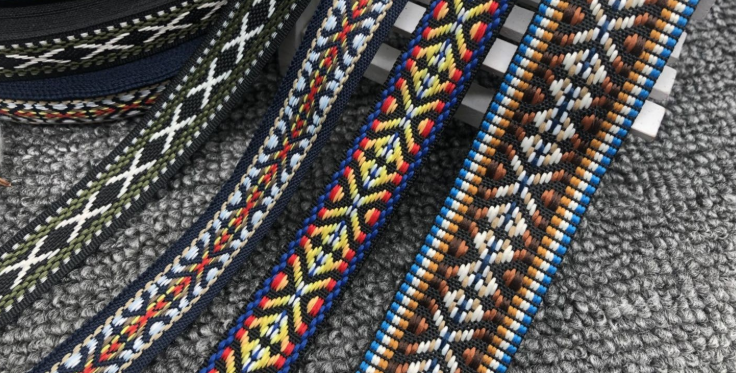 Direct Diy Color Striped Webbing Ribbon Diy Clothes T-Shirt Shoes Hat Decorative Webbing Ribbon Ribbon Clothes Wrapping Cloth Strip Accessories details Picture
