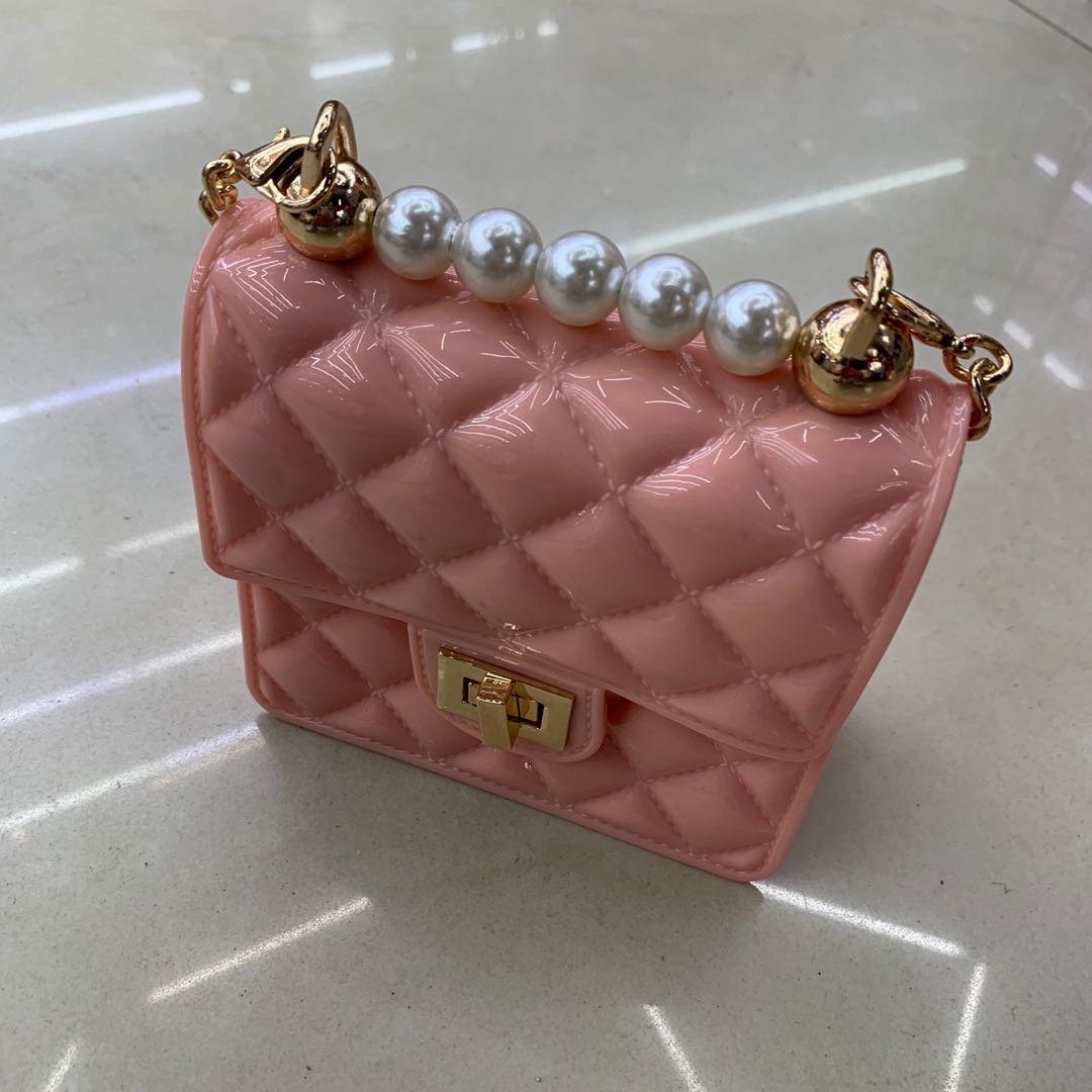 Summer Flower Cute and fashionable Pearl Bag Jelly crossbody bag