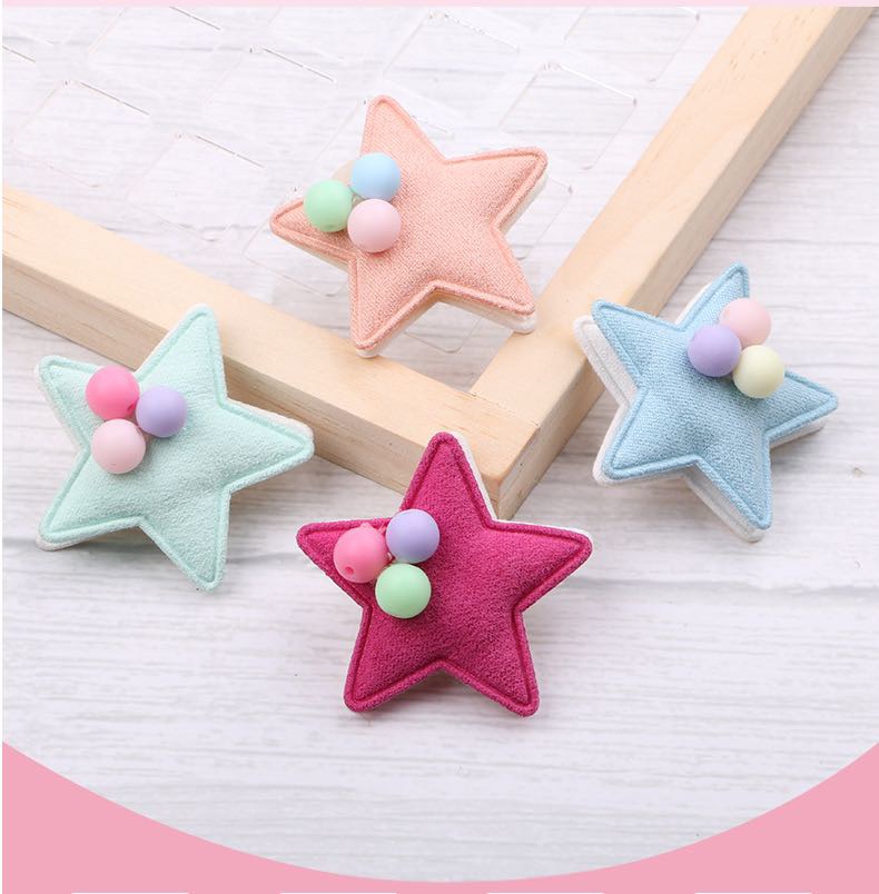 Double-layer velvet five-pointed star headwear and clothing paired with craft decorative accessories