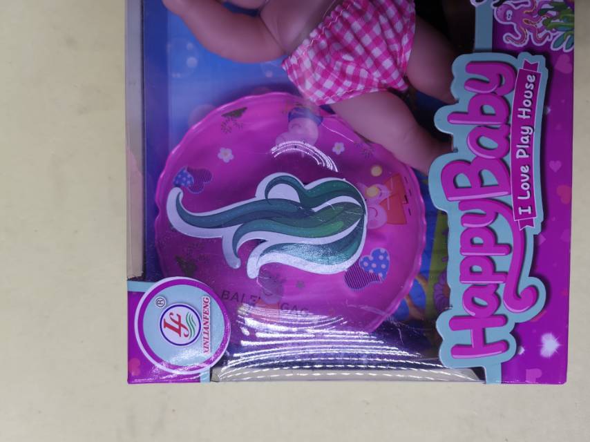 仿真小娃娃带泳圈芭比公主礼盒装采用硅胶材质细节图