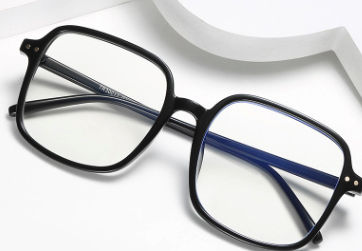 New Korean-style fashionable optical glasses for both men and women, large-framed square anti-blue light glasses