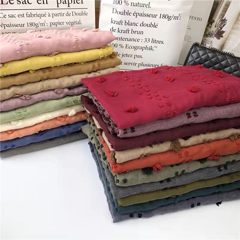 Three-Dimensional Flower Monochrome Scarf Shawl Dual Use Ultra Long Silk Scarf Thin