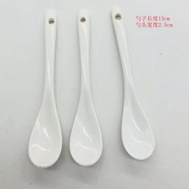 陶瓷勺子 创意韩式调羹 咖啡搅拌勺 调料勺批发