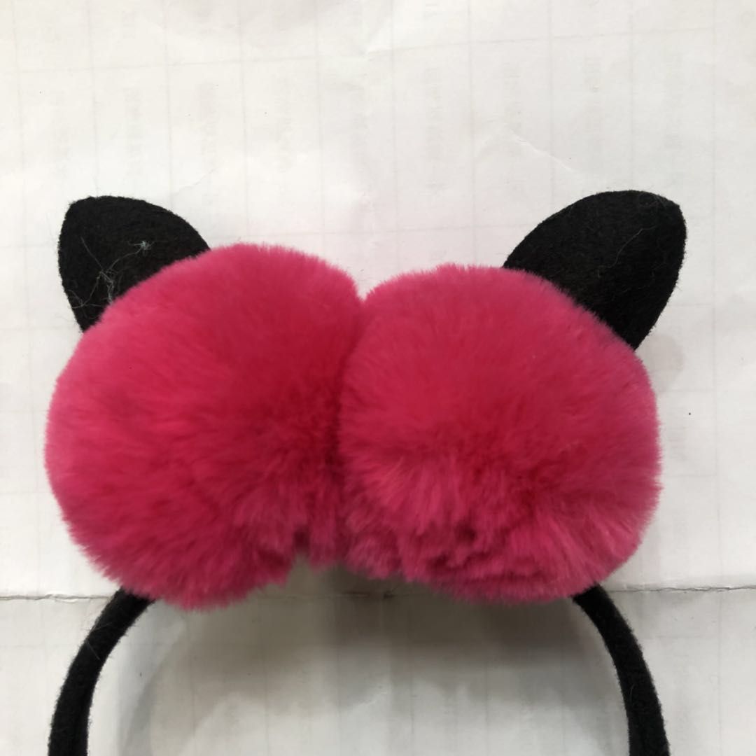 Super moe lindos aros de pelo para lavar la cara aros de pelo para mujeres peluche influencers chaoxian tiara adorable cabello prendido antideslizante aros de pelo dulce coreano Specification image