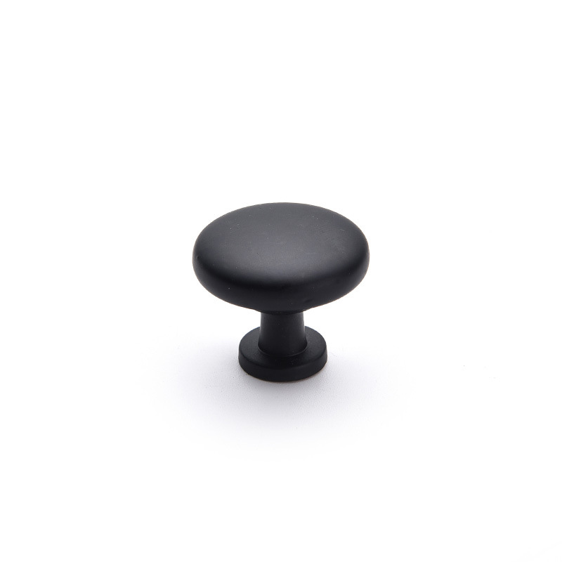 抽屉拉手锌合金材质MT1006黑色单孔卡米特细节图