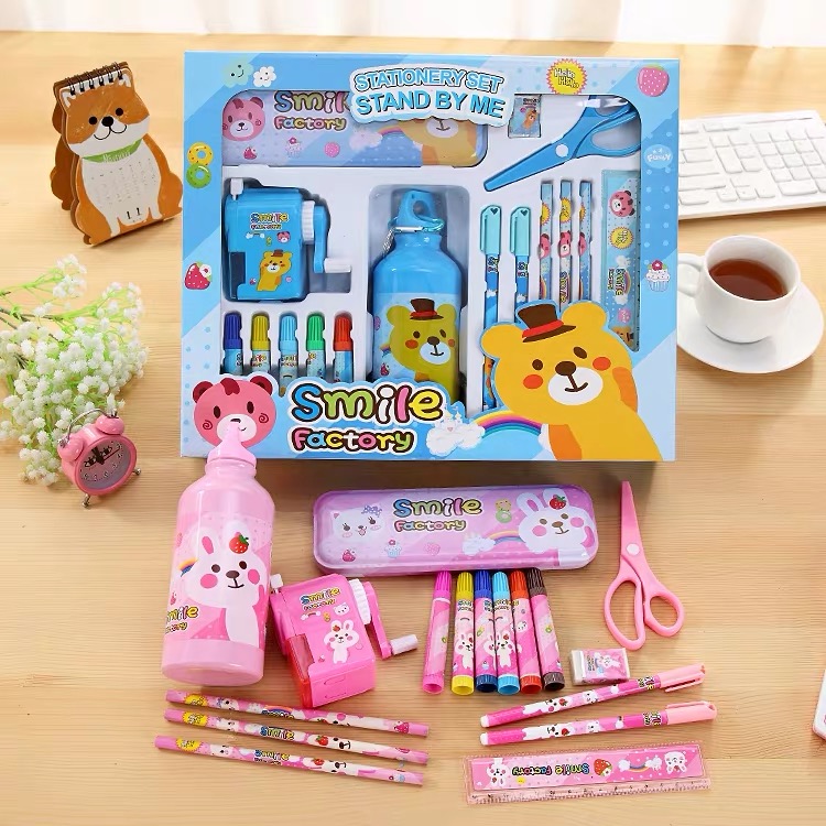Birthday Gift Back-To-School Prize Stationery Set Gift Box Primary School Gift Bag 8001 details Picture
