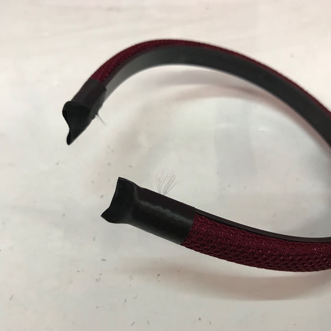 Korean fabric hair band for women, anti-slip thin headband with teeth, solid color, simple hair accessory, versatile, fresh and cute hair clip, press hair Specification image