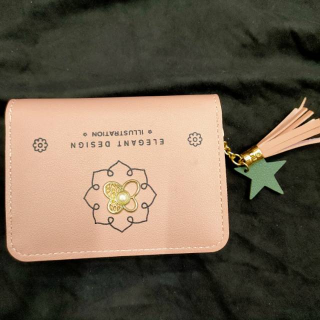 女士钱包短款卡通可爱心形手拿包小女孩零钱包拉链包