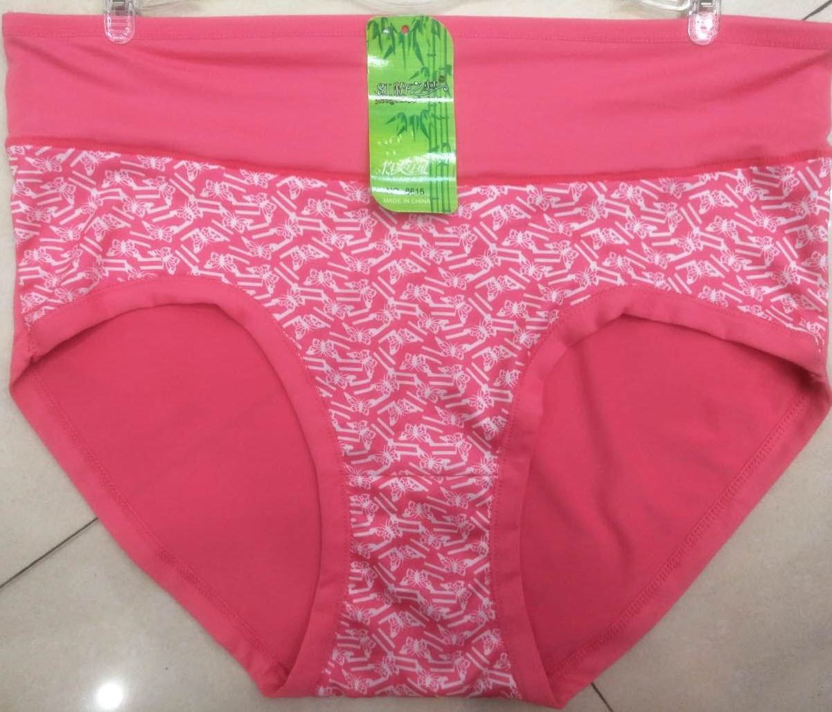 Foreign trade purple lady butterfly pattern underwear high waist casual female briefs Specification drawing
