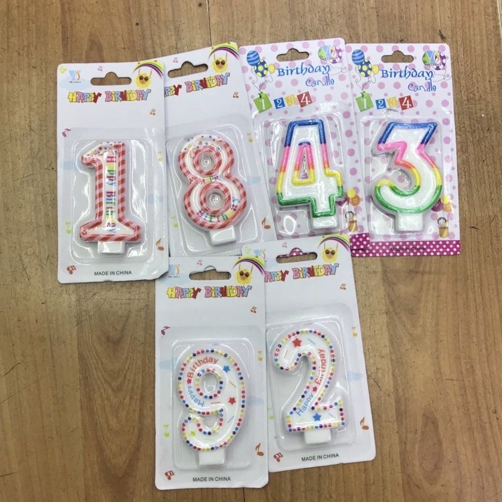 Cartoon birthday candles birthday cake candles creative little candles children's birthday digital candles dessert decorations thumbnail