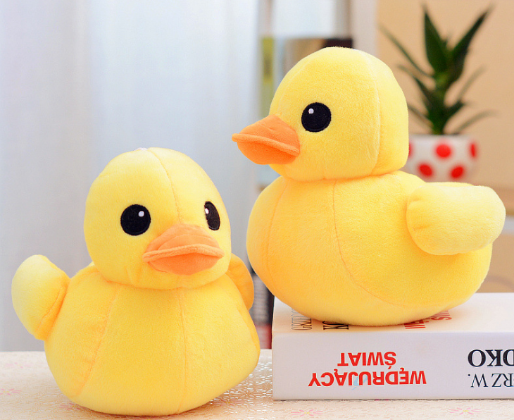 Yellow duck plush toy doll simulation yellow duck suction cup pendant grab machine doll thumbnail