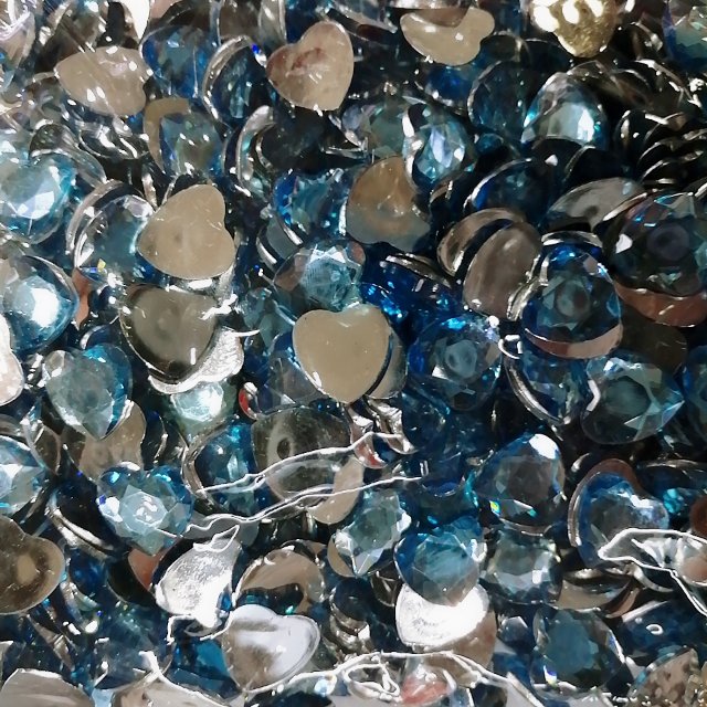DIY handmade peach heart 14mm plum acrylic drill accesorios accesorios details Picture