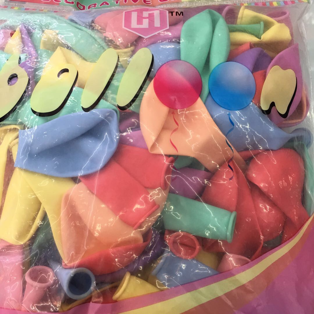 Macaron-colored latex balloons details Picture