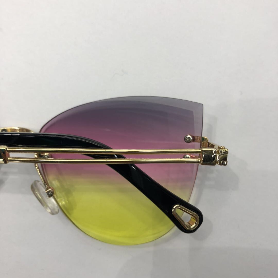 New spring and summer personalized color gradient sunglasses Specification image
