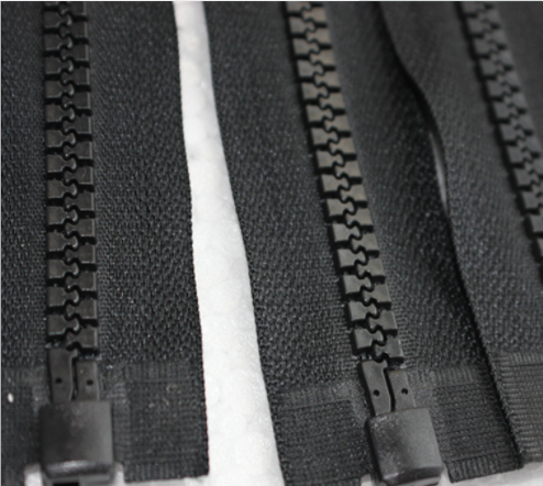 厂家直销8号树脂闭尾口袋拉链羽绒服现货细节图