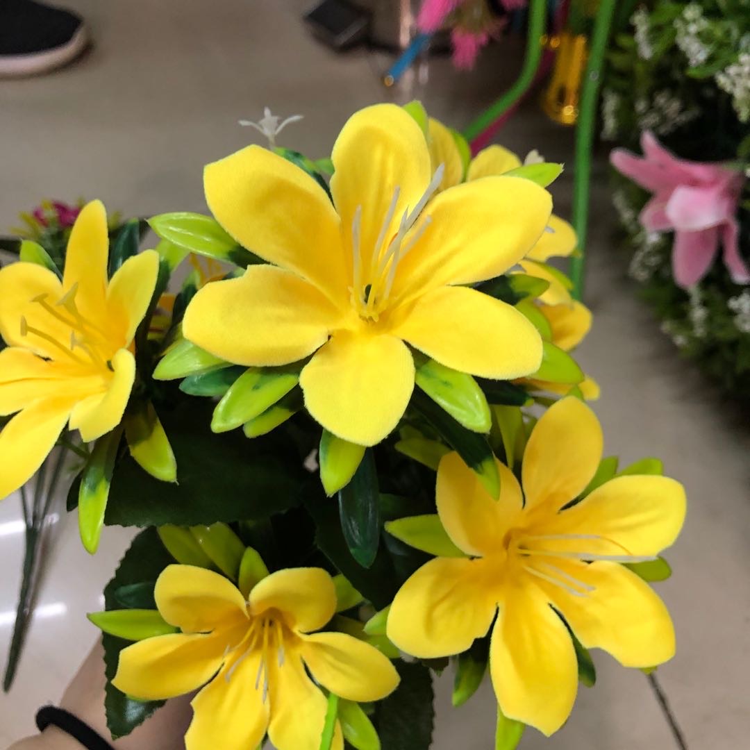 仿真花/5头7头仿真花/蝴蝶兰仿真花/假花/仿真花瓣细节图