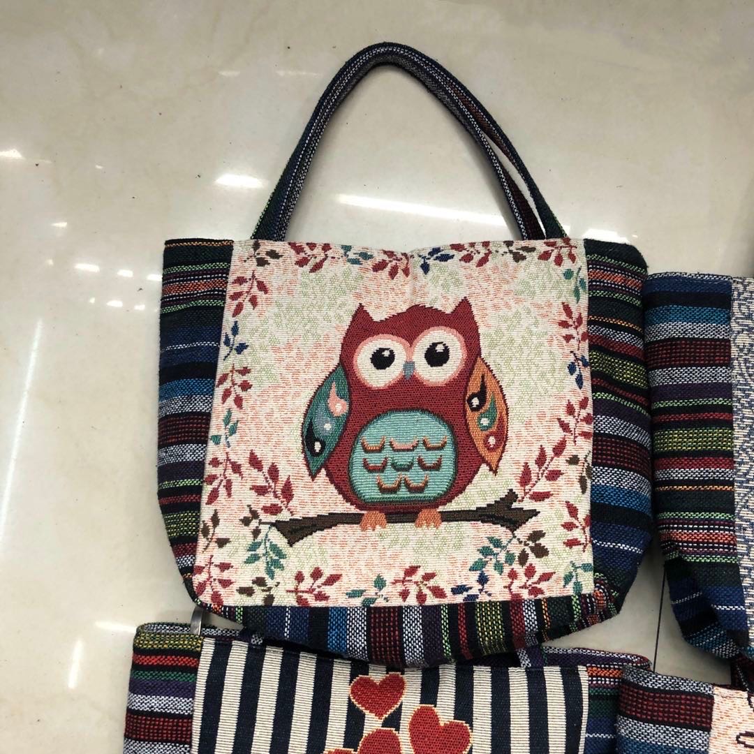 手提包女韩版帆布女包单肩手提简约学生书包大包购物袋女士手提袋细节图