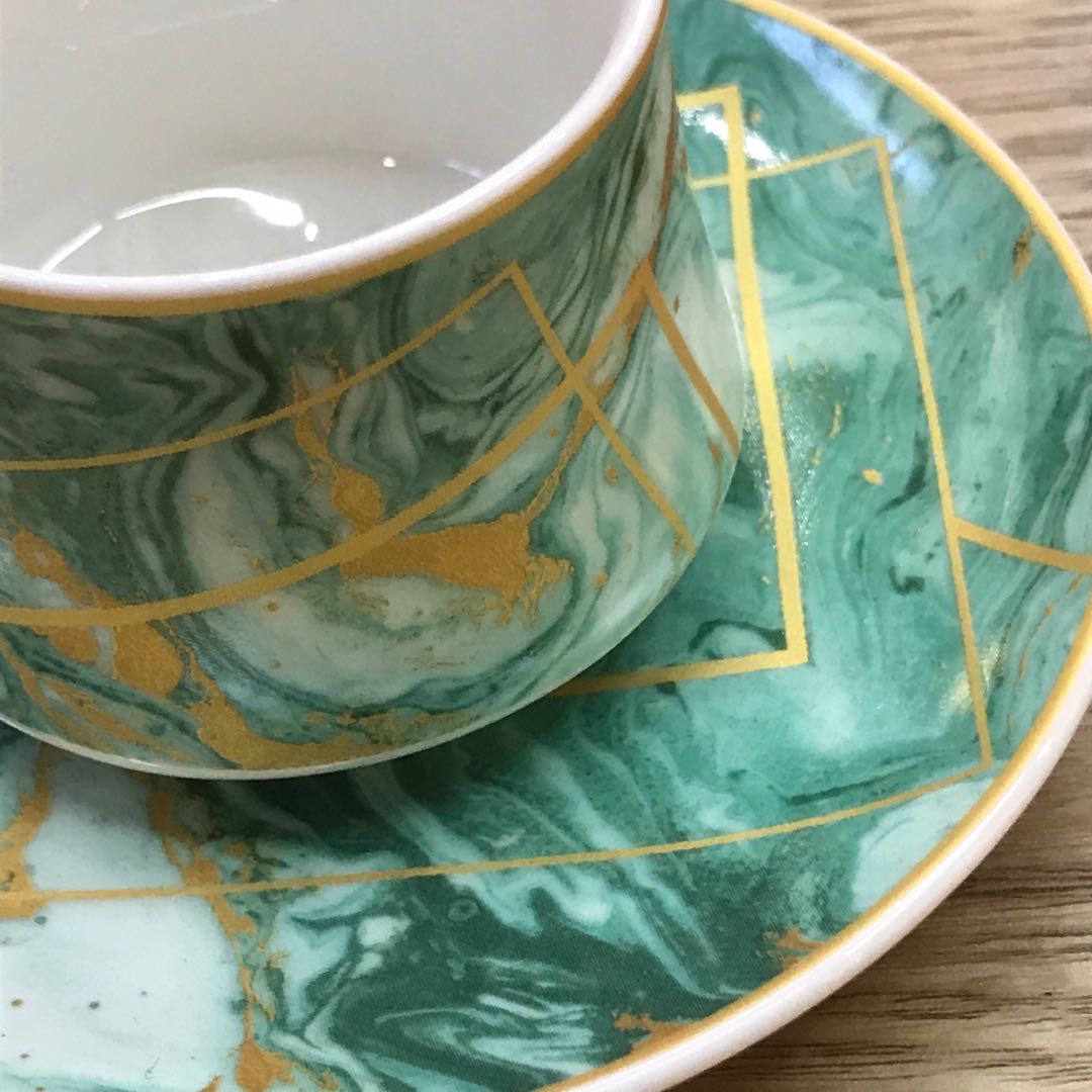 Close-up of Electroplated Surface on the Cup