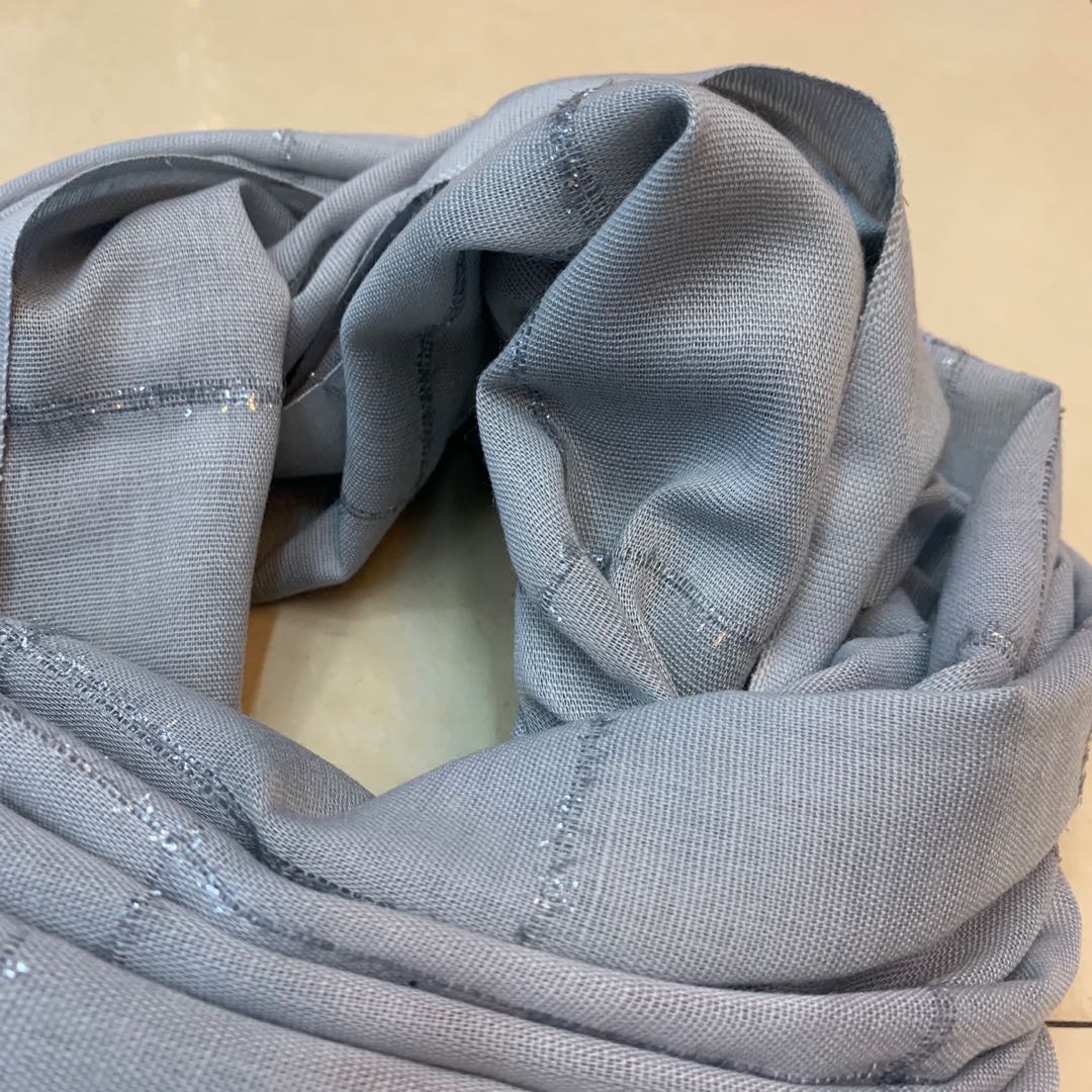 Plaid Feather Yarn Scarf Fashion Scarf Scarf Manufacturers Direct Sales Specification drawing