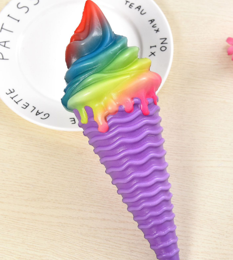 PUsquishy慢回弹发泡减压玩具仿真食品冰淇淋图