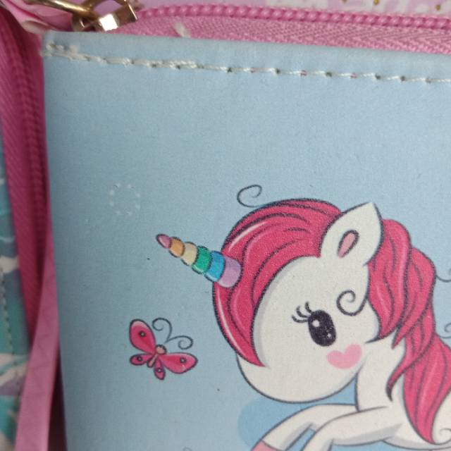 Little Pegasus pattern coin purse for little girls details Picture