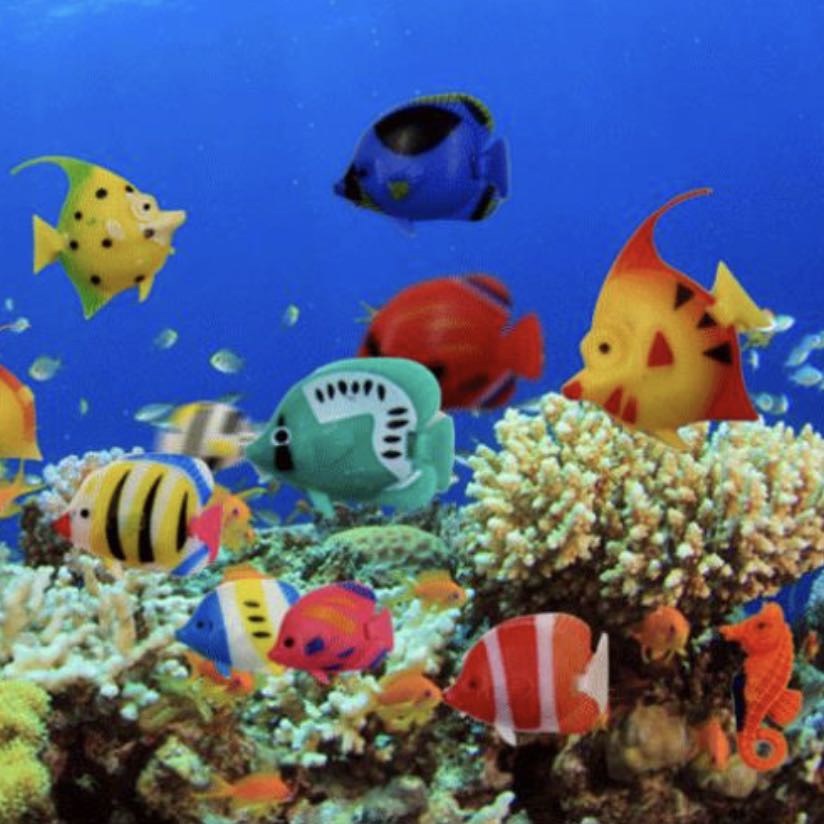 Yiwu good goods fish tank landscape decoration simulation small fish will swim floating plastic fish simulation fake fish thumbnail