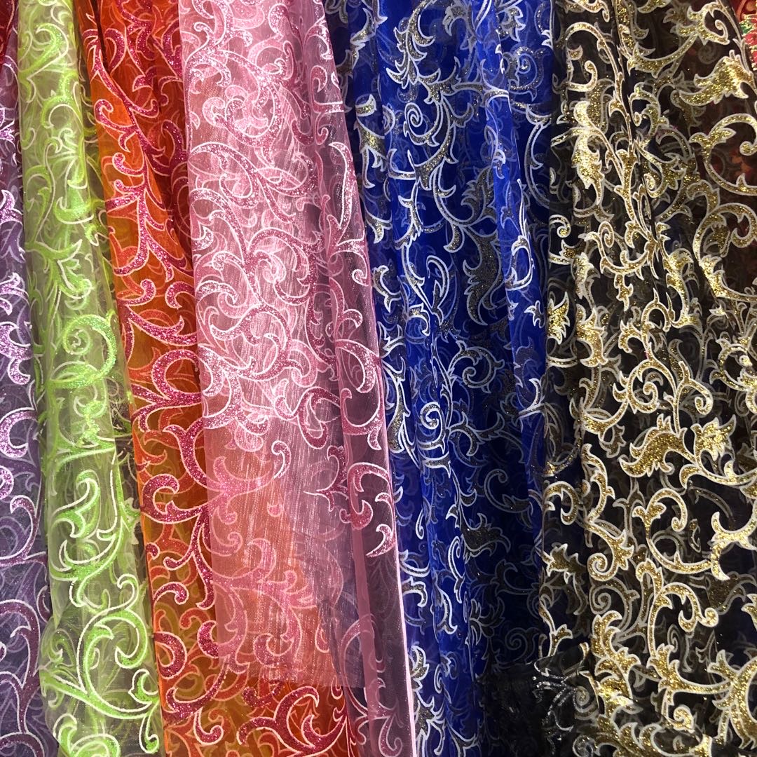 Ruyi flowernet cloth multi-color headwear wedding supplies fabric spot thumbnail