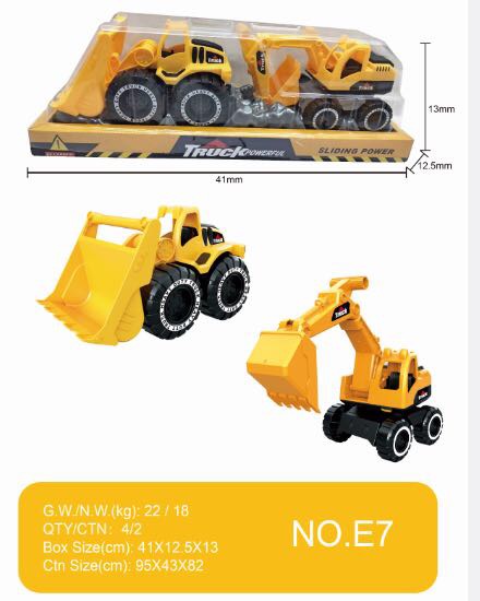 Small construction truck bulldozer excavator forklift dump truck model