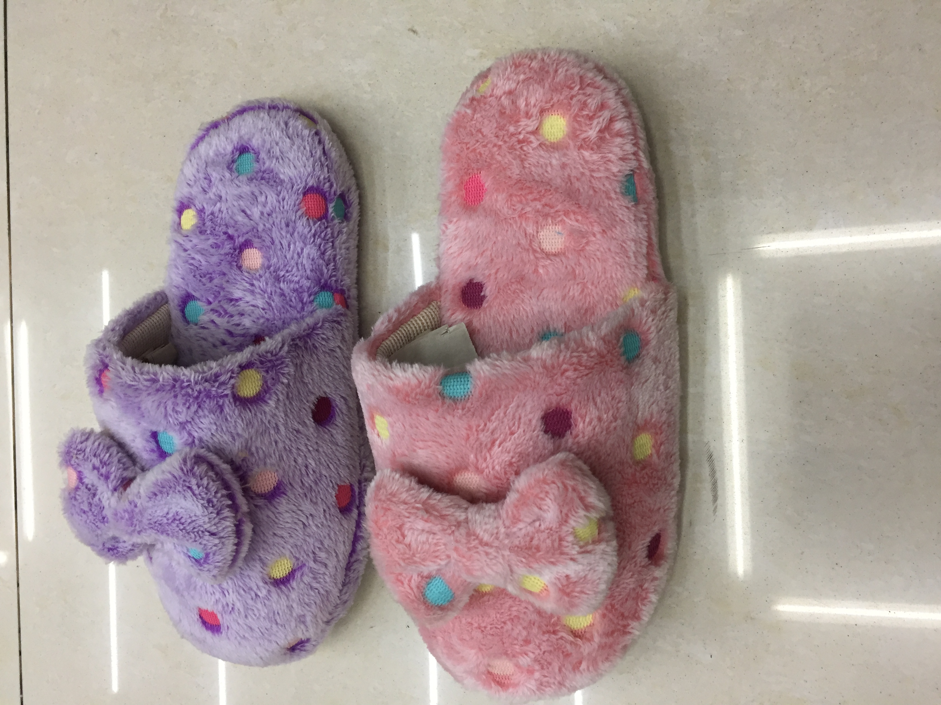 2082LUCK200 TPR soft-soled indoor cotton slippers for women in foreign trade